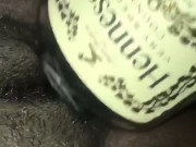 Fucking Hen bottle to make me cum 12/16