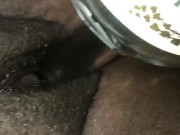 Fucking Hen bottle to make me cum 9/16