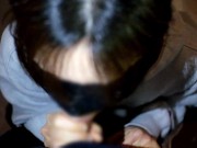 【今日のフェラチオ】出先で発情した人妻に多目的トイレに連れ込まれ顔射　【個人撮影】【素人投稿】 8/16