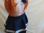 Am I doing fine? I dance for you after school - extra: titjob dick silicone latex toy 1/16