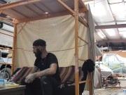 Dad in the background while friend sucks my cock! 12/16