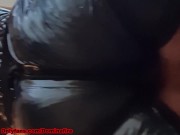 DOMINAFIRE: Latex Strapon Queen pegging sissy slut 4/16