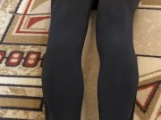 Girl in leggings does sport 15/16