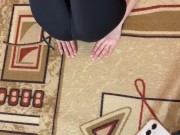 Girl in leggings does sport 2/16