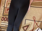 Girl in leggings does sport 3/16