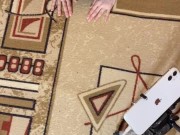 Girl in leggings does sport 7/16