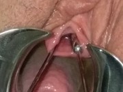 BDSM Pussy Torture Urethral Stretching Medical Fetish Speculum Peehole Play 13/16