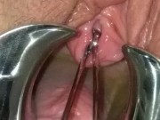 BDSM Pussy Torture Urethral Stretching Medical Fetish Speculum Peehole Play 15/16