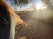 Hot couple hookup in the Lady Layer at a public park 6/16