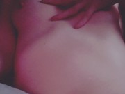 Pale skinny small nympho plays with titties  15/16