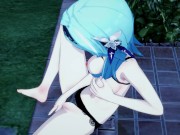 Eula fingering herself and having a squirting orgasm - Genshin Impact Hentai 5/16