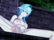 Eula fingering herself and having a squirting orgasm - Genshin Impact Hentai 7/16