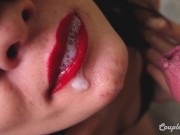 Tongue Cumshot Compilation - Huge Mouth Cumshots 3/16