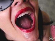 Tongue Cumshot Compilation - Huge Mouth Cumshots 4/16