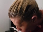 Spun slut sucks harder than any bitch ever! Sucks dick like its a job 10/16