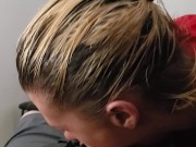 Spun slut sucks harder than any bitch ever! Sucks dick like its a job 12/16