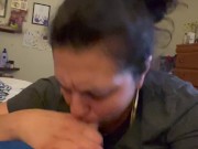 she knows how to blow on it 11/16