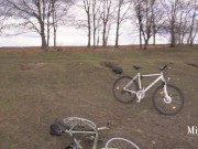 Our bike ride turned into a sweet blowjob with cum in mouth - MiraDavid 1/16