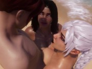 Insemination Curvy Babes on Beach | 3D Porn Wild Life 16/16