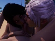 Insemination Curvy Babes on Beach | 3D Porn Wild Life 3/16