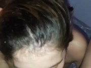 Развратный секс с красоткой в ванной  7/16