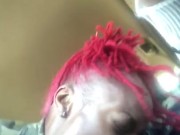 CarDate Fun With StacyRed!!!! Don’t try this at home he almost set my dreads on fire 😭😂