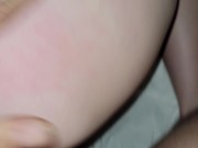 Dirty talking petite blonde cums all over BWC doggy style making pussy talk 14/16