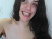 PinkMoonLust VERY TALENTED Hairy Fetish Camgirl Drinks Coffee PEES & FARTS loud on Toilet OmgYay! 16/16
