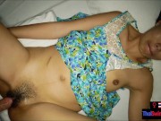 Upkisrt of Asian teen showed her hairy cunt before they had sex on camera 14/16