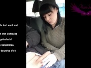 Busty German Girl Sucking Dick In Car Gets Caught, PUBLIC 3/16