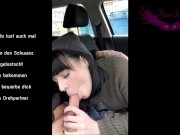 Busty German Girl Sucking Dick In Car Gets Caught, PUBLIC 4/16