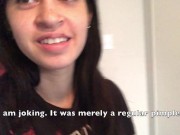 Lesbian Attempts First Blowjob on BBC Roommate 3/16