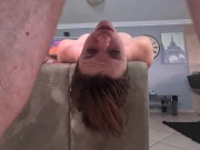 Extreme upside down sloppy gagging facefuck 4/16
