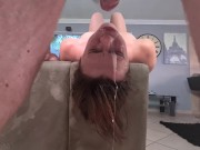 Extreme upside down sloppy gagging facefuck 6/16