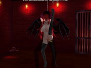 3D HENTAI BDSM Succubus seduced the owner in the basement (Part 2) 7/16