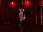 3D HENTAI BDSM Succubus seduced the owner in the basement (Part 2) 8/16