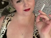 Smoking while watching you jerk off 😈 10/16