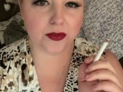 Smoking while watching you jerk off 😈 3/16