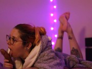 Licorne Lor - amateur blowjob with cumshot and feet 5/16