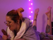 Licorne Lor - amateur blowjob with cumshot and feet 8/16