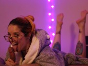 Licorne Lor - amateur blowjob with cumshot and feet