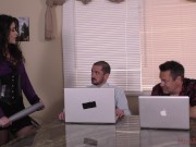 Mean Boss Victoria makes her employee worship her ass & feet! 3/16