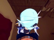 Eula POV sucking dick and swallowing cum - Genshin Impact Hentai 8/16