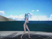 Miku - T-Ara - Bunny Style - Beach Stage 1287 3/16