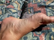 Nude Public Outdoor Footplay and Fucking. Spectators and Kayakers Watching 7/16