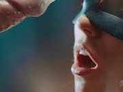 Thats What Real CUMSLUT Should Do With Used CONDOMS!!! DRAINING Big FAT LOAD. 4K CLOSE UP. SWALLOW 16/16