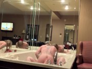 Hotel fun while husband is in the next room  13/16