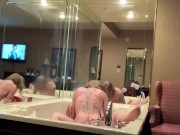 Hotel fun while husband is in the next room  14/16