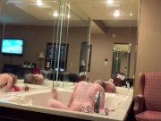 Hotel fun while husband is in the next room  15/16