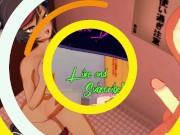 Xinyan sucking dick and swallowing cum in the bathroom (Genshin Impact Hentai) 16/16